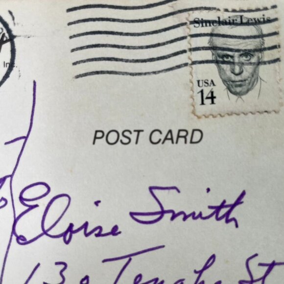 Texas Vintage Postcard State Flag Lone Star u Non Topographical Standard 1985 - Picture 3 of 3